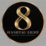 Hashtag Eight gold infinity 8 logo